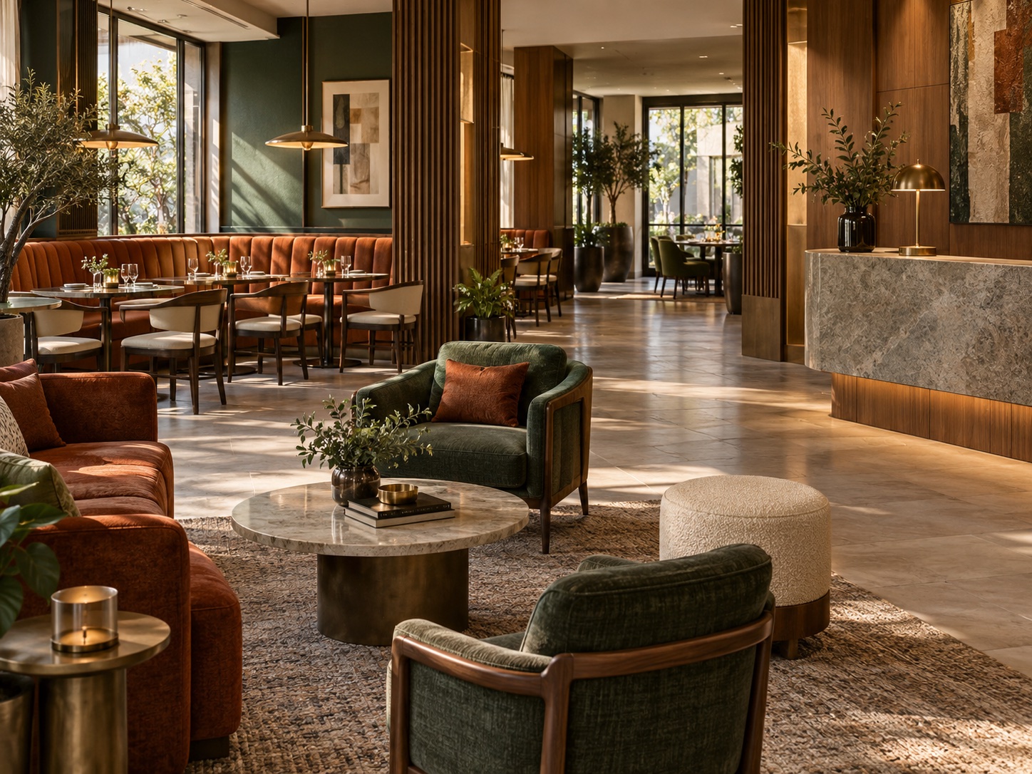Boutique hospitality lounge and dining furniture package